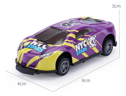 Gwj Original Kit 6 Carrinho Maluco Bate Pula Gira 360 Stunt