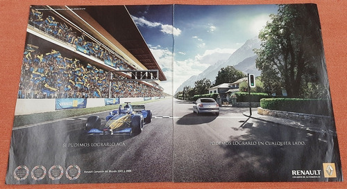 Publicidad Renault Mégane Ii F1 Campeón Del Mundo 2005 2006