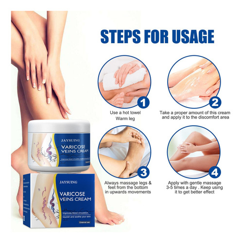 3×crema For Venas Varicosas X Spider Varique Venin Treat