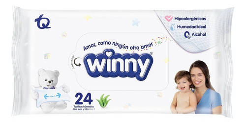 Toallas Humedas Winny X 24 Und - Unidad a $170