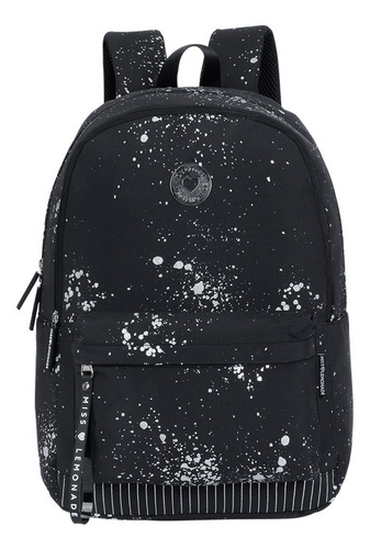 Mochila Ink Para Niñas Miss Lemonade Dkt Color Negro Diseño De La Tela Lisa