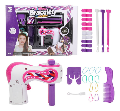 Kit Trenzador De Pelo Automatico Niña Peluqueria Peine