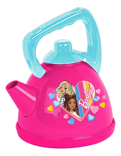 Kit Chá Barbie Chef Brinquedo Bule Xícaras 13 Peças Meninas