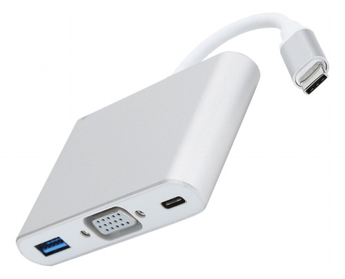 Adapter Hub Usb 3.1 Multiport Typec Para Vga Conversor 3 Em