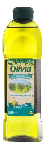 Óleo composto de soja e oliva Olívia garrafa sem glúten 500 ml