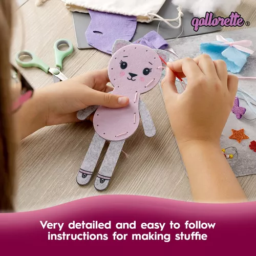 Qollorette Felt Sewing Kit For Children, Make Your Own Kitt.
