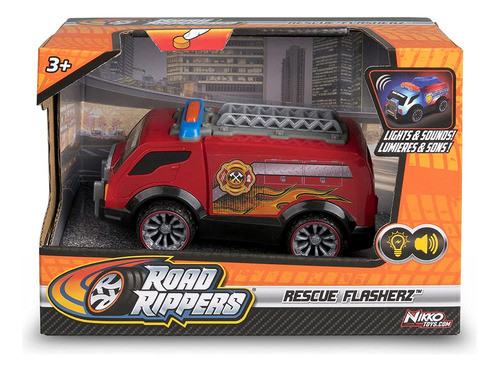 Camión Rescue Flasherz C/ Luz Sonido Road Rippers - Nikko