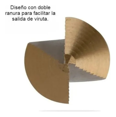 Kit Broca Escalonada Conica Acero Rapido Taladro 5uds+punzon