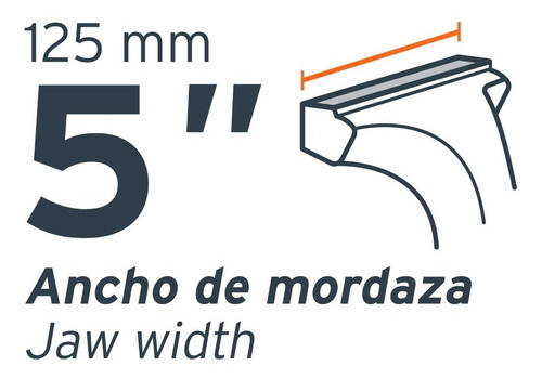 Tornillo Banco Uso Industrial Hierro Nodular 5' Truper 18593