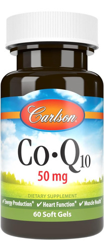 Coq10 50 Mg Carlson 60 Cápsulas