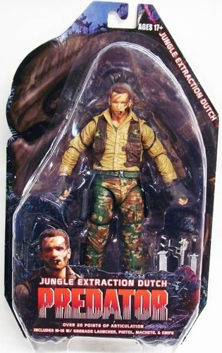 Predator Jungle Extraction Dutch 18 Cm Figura Neca