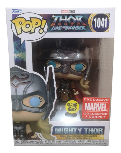 Funko Pop Mighty Thor Gitd Marvel Box Collector Love Thunder