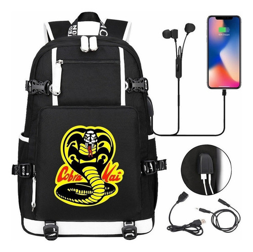 Mochila Escolar De Anime Adolescente Cobra Kai