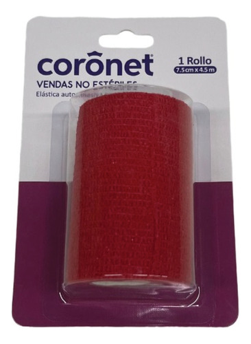 Venda Autoadherente Coronet 7,5 Cm. X 4,5 Mts. Blister X Un.