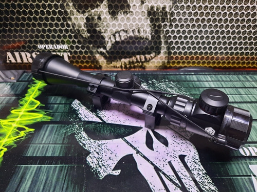 Imagem 2 de 9 de Airsoft Luneta Beileshi 3-9x40eg C/mount 22mm