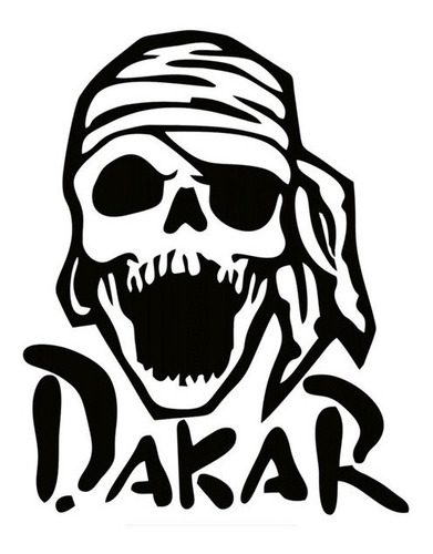 Calcos Sticker Dakar Calavera  4x4 Off Road Envynilos 3d