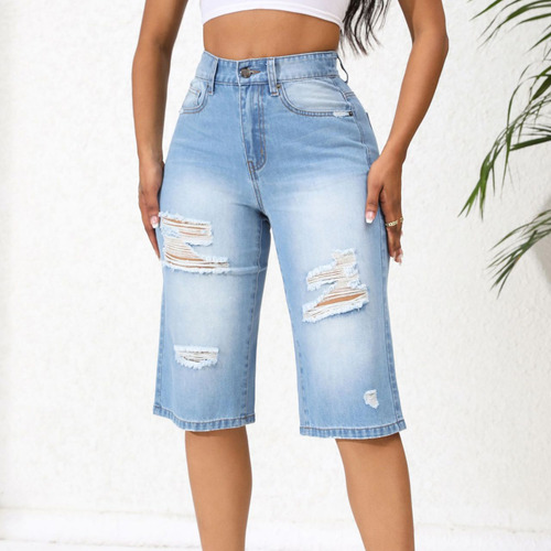 Pantalones Vaqueros Anchos De Cintura Alta Con Pierna Recta