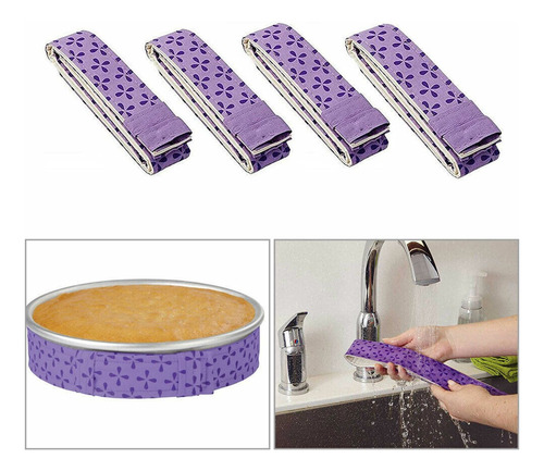 Moldes Para Tartas De Tela Bake Even Strip, 2 Unidades