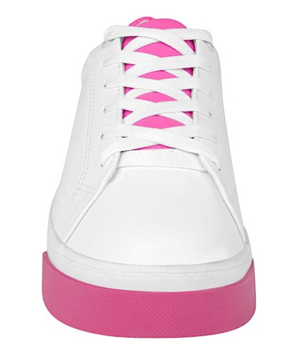 Tenis Casuales Dama Stylo 9306 Simipiel Blanco