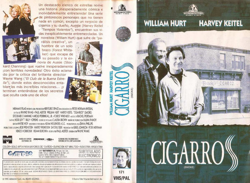 Cigarros Vhs Harvey Keitel William Hurt Forest Whitaker