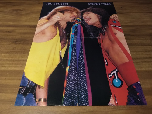 (s070) Poster Jon Bon Jovi & Steven Tyler * 41 X 29