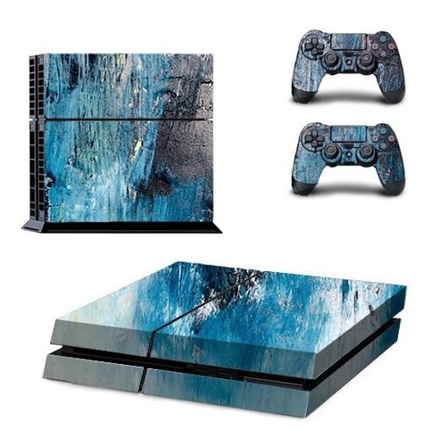 Ps4 Skins Personalizadas Consola + 4 Skin Controles. Stikers Color Multicolor