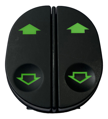Botão Interruptor Vidro Elétrico Ka / Fiesta / Courier Duplo