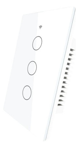 Interruptor Branco Zigbee Smart Tuya 3 Botões Sem Neutro