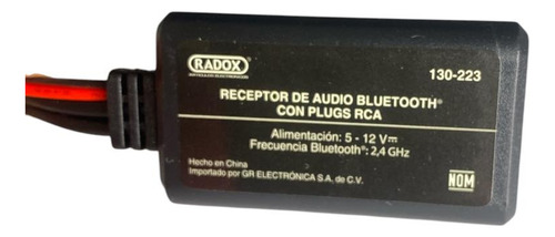 Receptor De Audio Bluetooth Con Plugs Rca