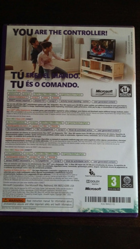 Imagen 3 de 3 de Juego Xbox 360 Original Kinect Adventures! Para Kinect!