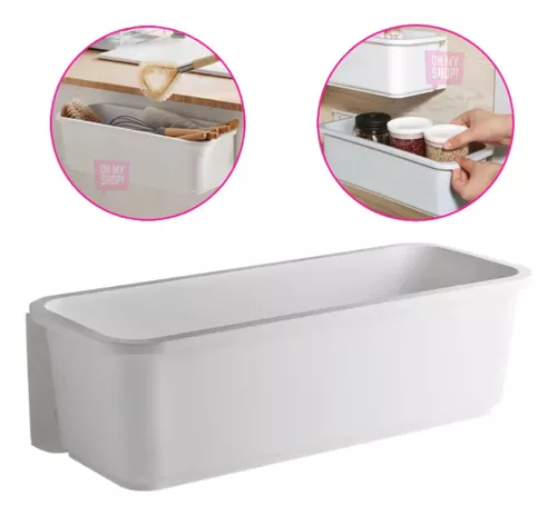 iDesign Especiero para cajón, porta especias de plástico adecuado para  colocar en los cajones de la cocina, organizador de cajones con 3 niveles,  transparente : : Hogar y cocina