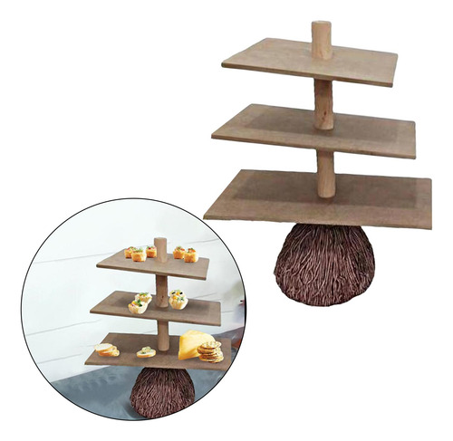 Soporte Para Aperitivos En Forma De Escoba, Estante Para