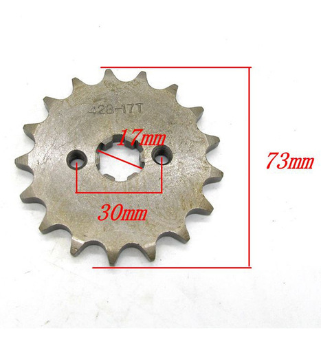 17t 428 Cadena De 17 Mm / Paso Rueda Dentada Delantera Cog