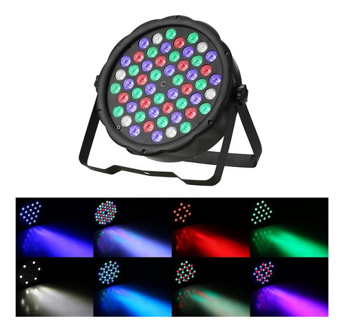 Tacho Par Led Rgb 54 Led Control Dmx Ritmico Para Dj Evento