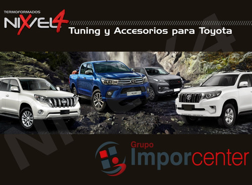 Guarda Bumper Toyota Prado Tx Ttxl Vx 2014-2017 Negro