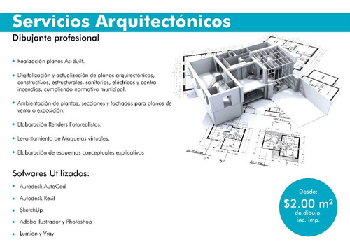 Imagen 1 de 1 de Planos Y Levantamiento Arquitectónicos, Asesoría Gratuita.
