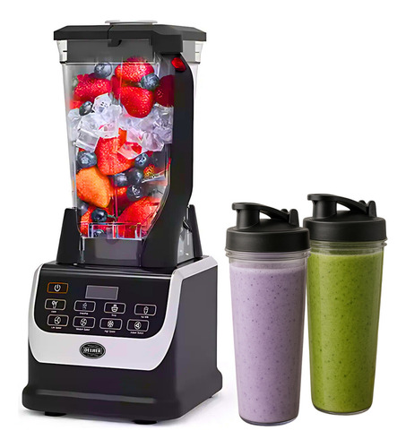 Licuadora Profesional Delher 2 L 1200w Y 2 Vasos Smoothies