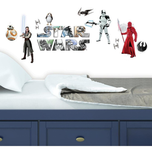 Roommates Star Wars: The Last Jedi - Adhesivo Decorativo Par