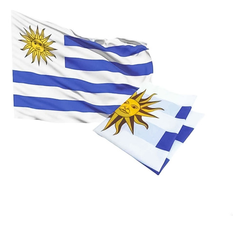 Bandera De Uruguay 60 Cm X 100 Cm La Celeste - Otec