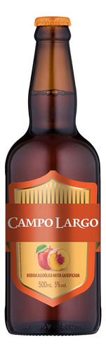 Chopp Peach Draft Campo Largo Garrafa 500ml
