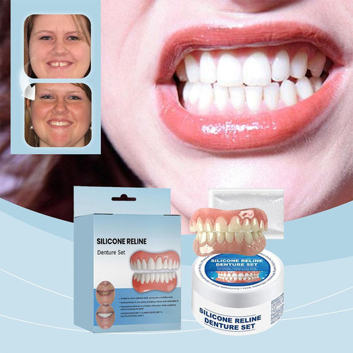 Conjunto Reembasamento Dentadura Silicone Macio