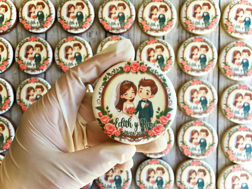 50 Galletas Personalizadas Boda