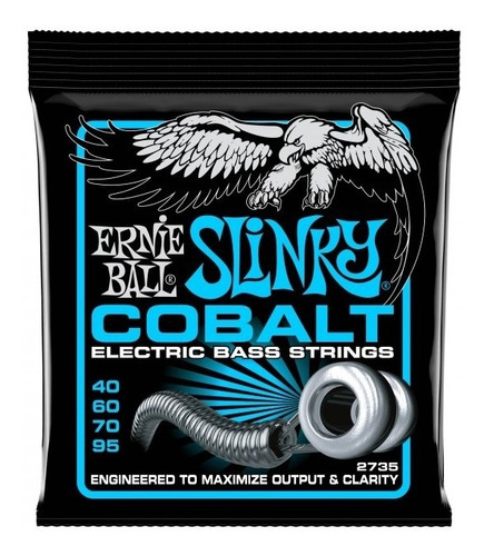 Imagen 1 de 2 de Ernie Ball 2735 | Cuerdas De Cobalto Bajo 40-95