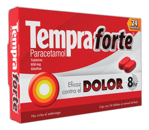 Tempra Forte C/24 Tabs 650 Mg Paracetamol P2