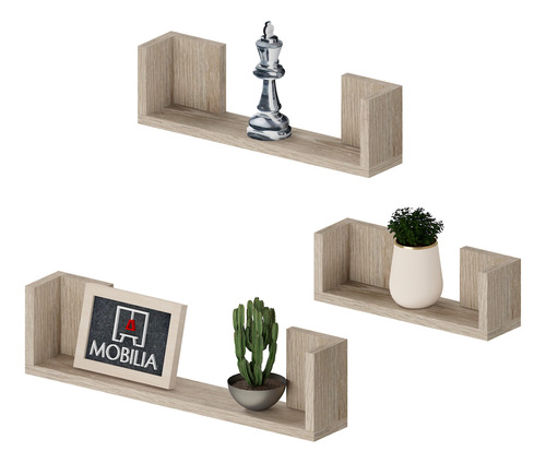 Repisa Flotante Eva Set X 3 Unidades - Mobilia