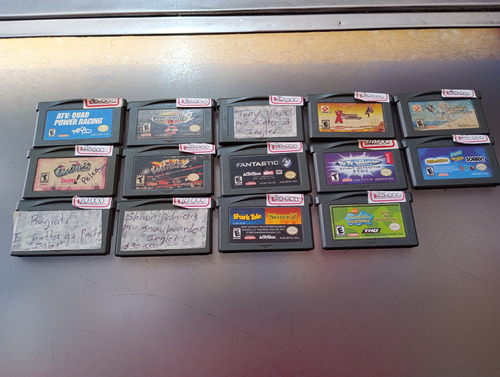 Combo De 14 Cassettes Originales De Gameboy Advance ,de Segu