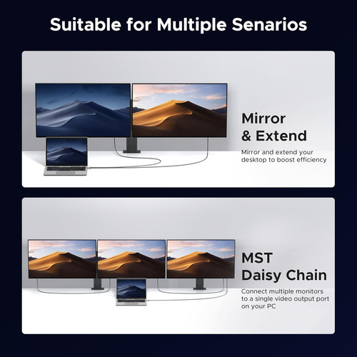 Cable Usb C A Displayport De 6 Pies (4k @60hz, 2k @144 /165