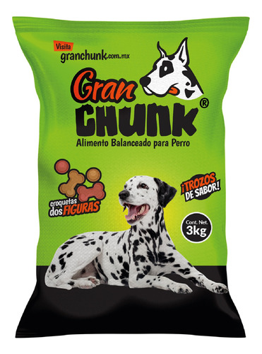Croqueta Para Perro Adulto Todas Las Razas 3kg Granchunk