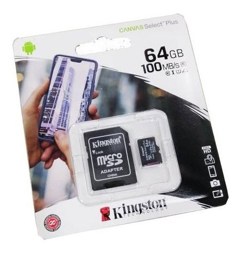 Mendoza Memoria Micro Sd Kingston 64gb Mas Veloz 100mb/s