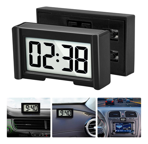 Reloj Digital Youngfly Mini Para Tablero De Automóvil Color